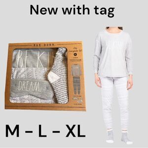 NWT Rae Dunn Cozy loungewear set 4 pieces 